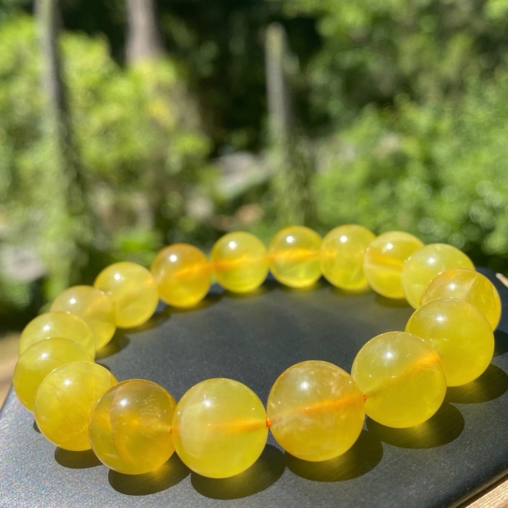 Golden Prehnite Bracelet
